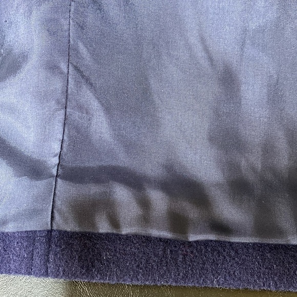 Susan Bristol Wool & Cashmere Blend Navy Blue Coat in Size 18. - Picture 4 of 6
